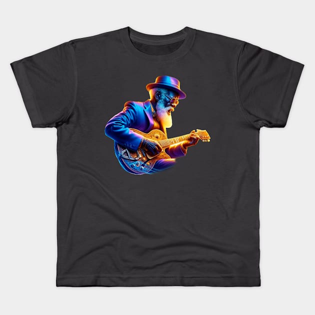 Bluesman Kids T-Shirt by Shacalacah